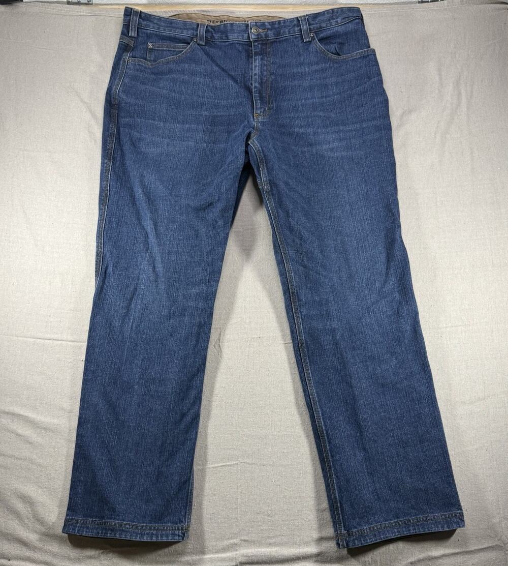Duluth Trading Co Jeans Mens 42 x 32 Ballroom Relaxed Fit Stretch Denim Workwear